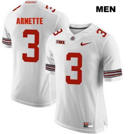 Damon Arnette Ohio State Buckeyes Authentic Mens Stitched  3 Nike White College Football Jersey Jersey